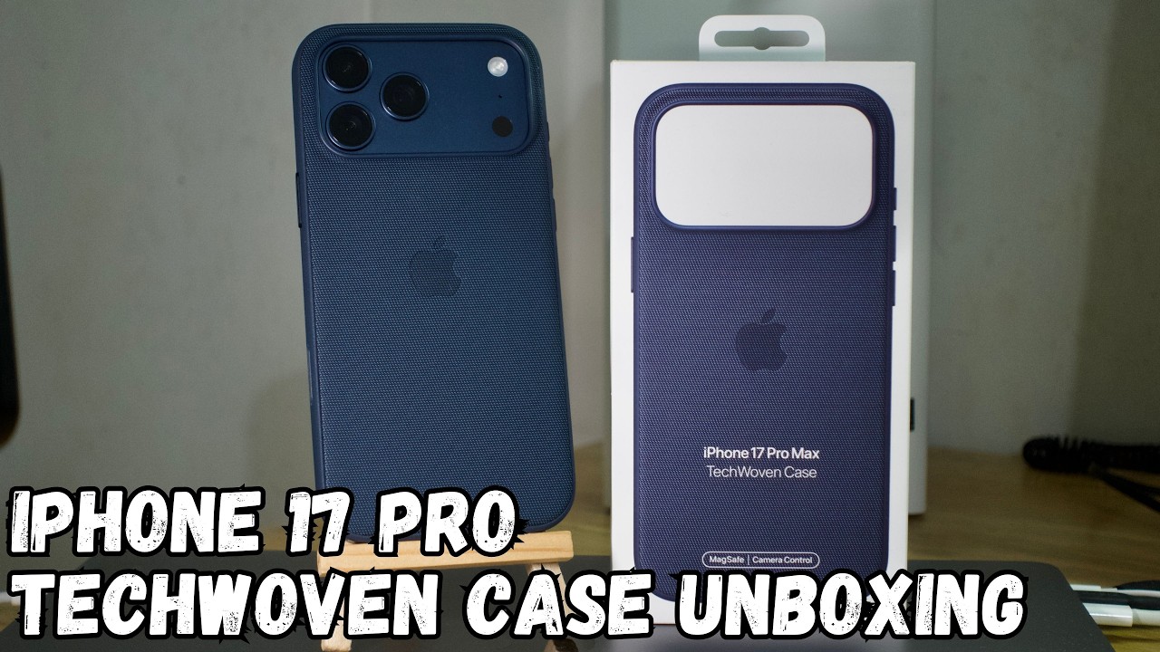iPhone 17 Pro Max Blue TechWoven Case Unboxing - YouTube