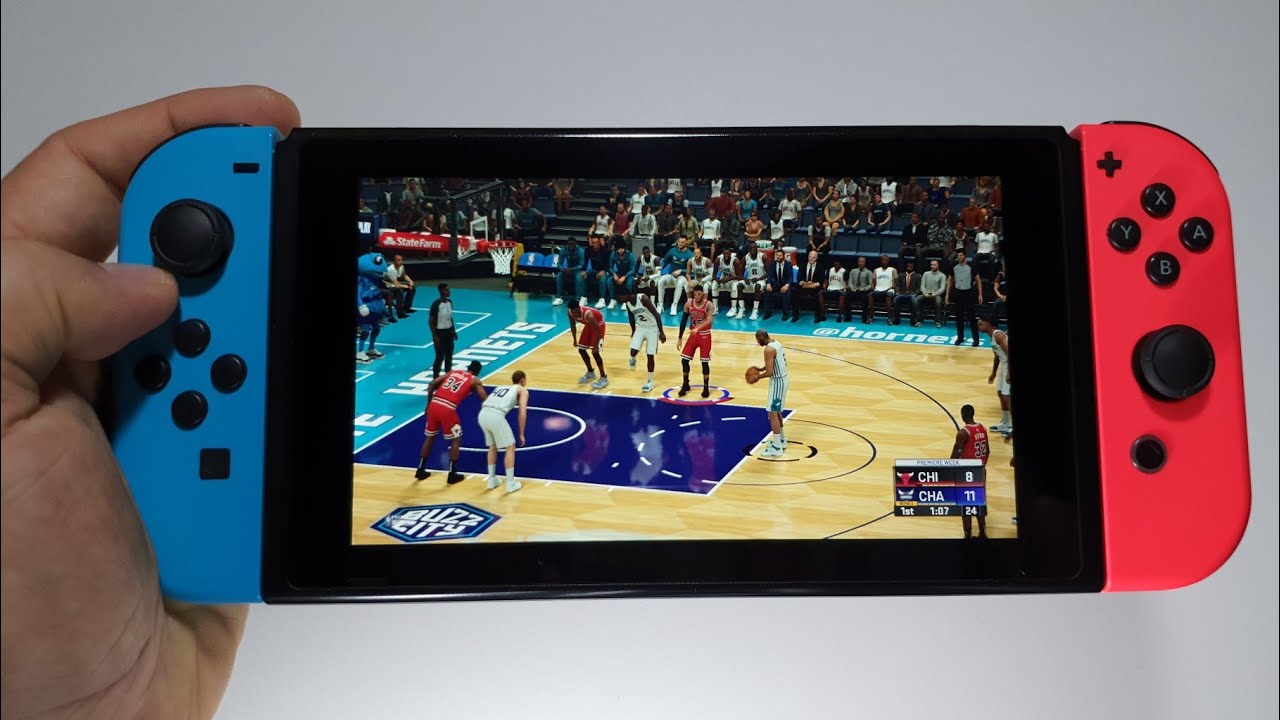 NBA 2K20 Nintendo Switch handheld gameplay - YouTube