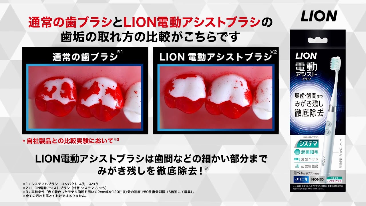 LION電動アシストブラシ｜製品ラインアップ｜ライオン
