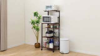 レンジラック (OT001上棚付き MBR/BK) | ニトリネット【公式】 家具