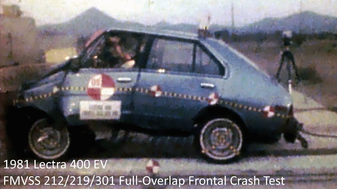 1981 Lectra 400 (Datsun 310 Sedan EV) FMVSS 212/219/301 30 Mph