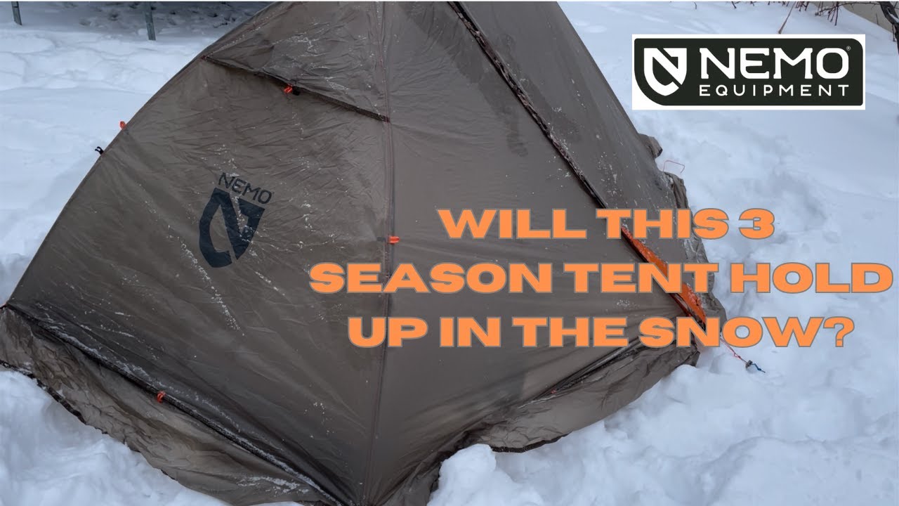 Nemo Tracker - First Lite -2P Tent Review in Snow - YouTube