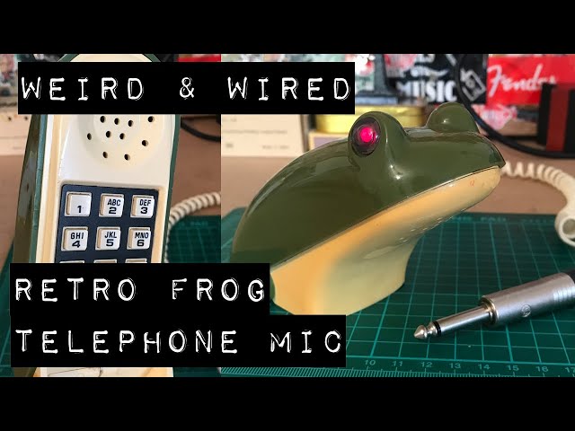 Retro Frog Telephone Microphone by Weird & Wired - YouTube