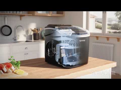 自動洗浄機能付き！快適な製氷機の新次元✨ エコジー IM-BS260C - YouTube