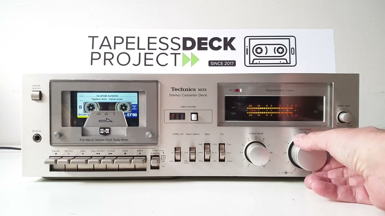 TECHNICS M33 converted into MP3/FLAC player - Tapeless Deck