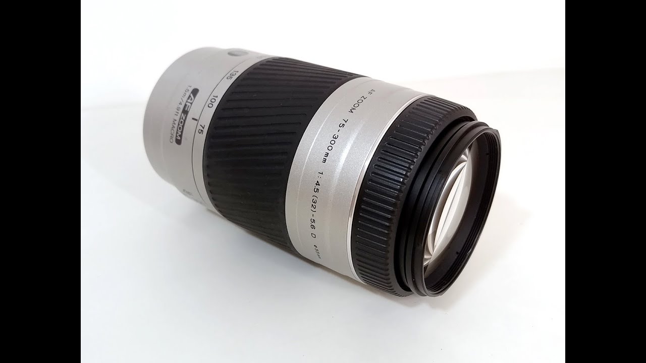 MINOLTA AF 75-300mm F4.5-5.6 D Telephoto Auto Focus Lens - YouTube