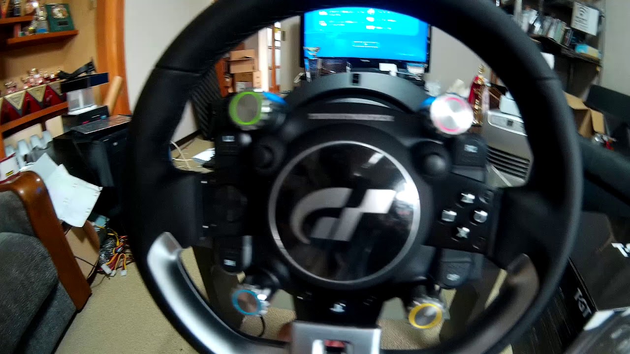 ThrustMaster T-GTと T-GT/T500RS/T300RS用実車ステアリング装着