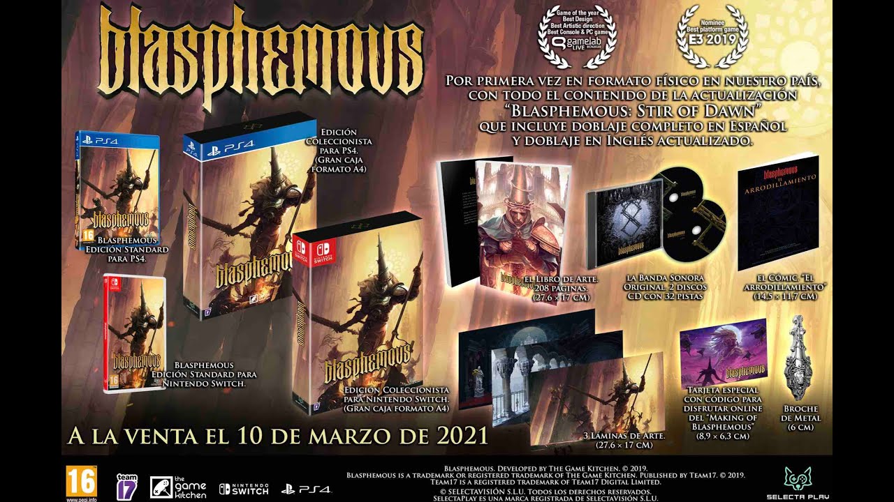 RARE Blasphemous Collector's Edition Unboxing - YouTube