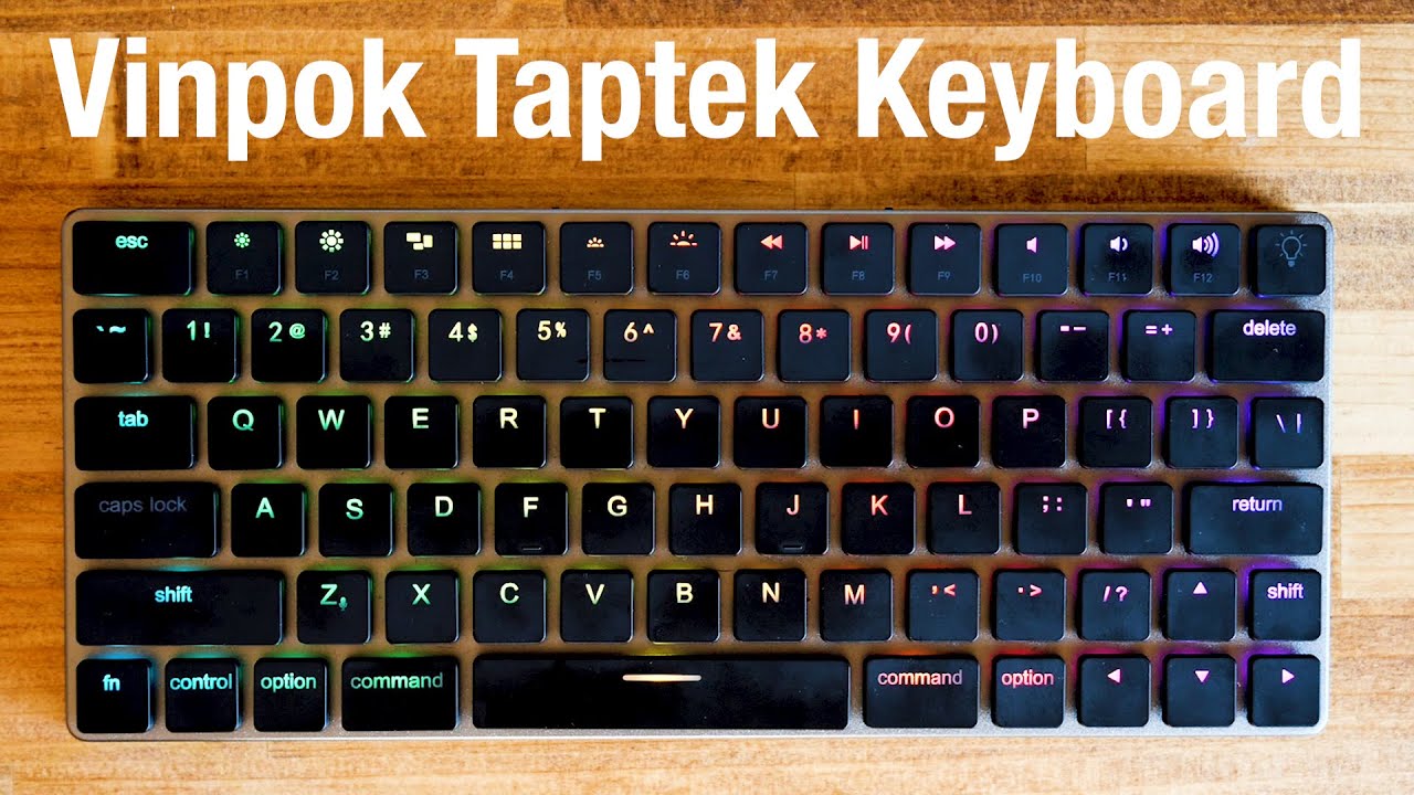 コンパクトなメカニカルキーボード Vinpok Taptek Keyboard - YouTube