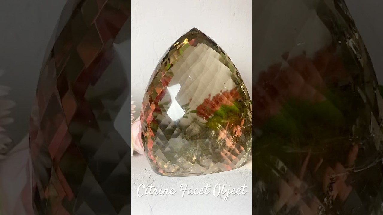 シトリンファセットカットオブジェ 2060g ブラジル産 | LOTUS for