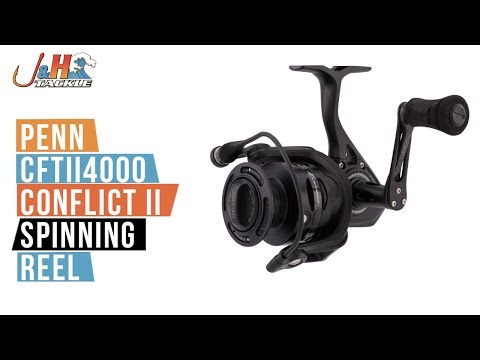 Penn CFTII4000 Conflict II Spinning Reel | J&H Tackle - YouTube