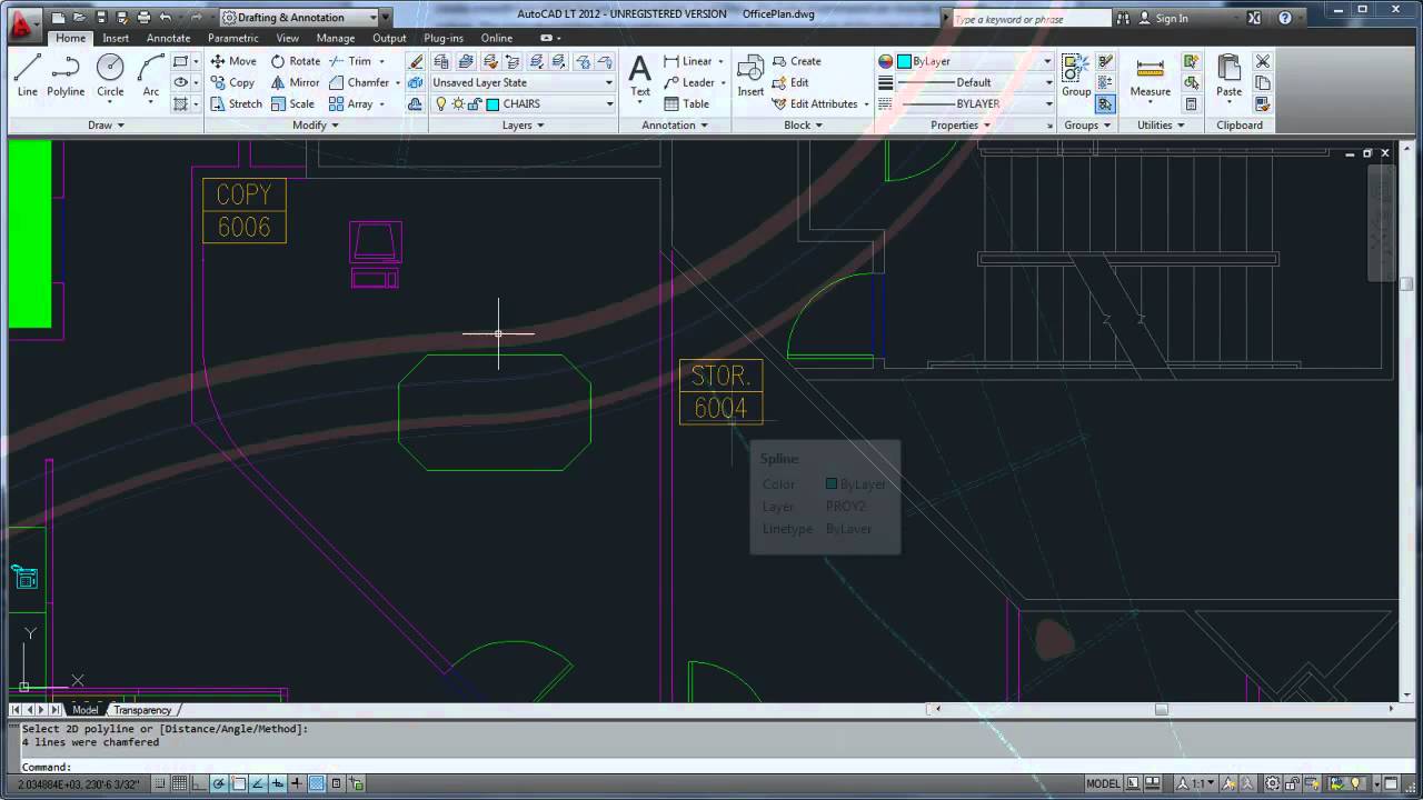 AutoCAD LT 2012 - Connect Objects - YouTube