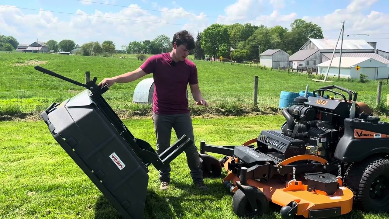 Wright Stander Manual Mulch Dump Kit | Mega Attachments