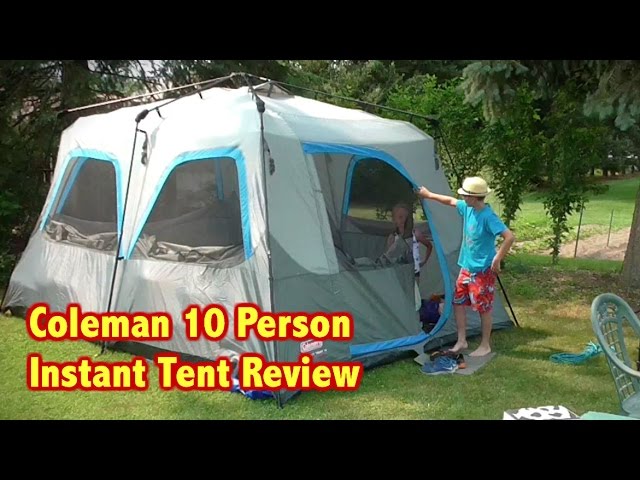 Coleman 10 Person Instant Tent Review - YouTube