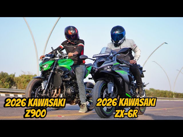 2026 Kawasaki Z900 Vs 2026 Kawasaki ZX-6R | Full Throttle 🚀 - YouTube