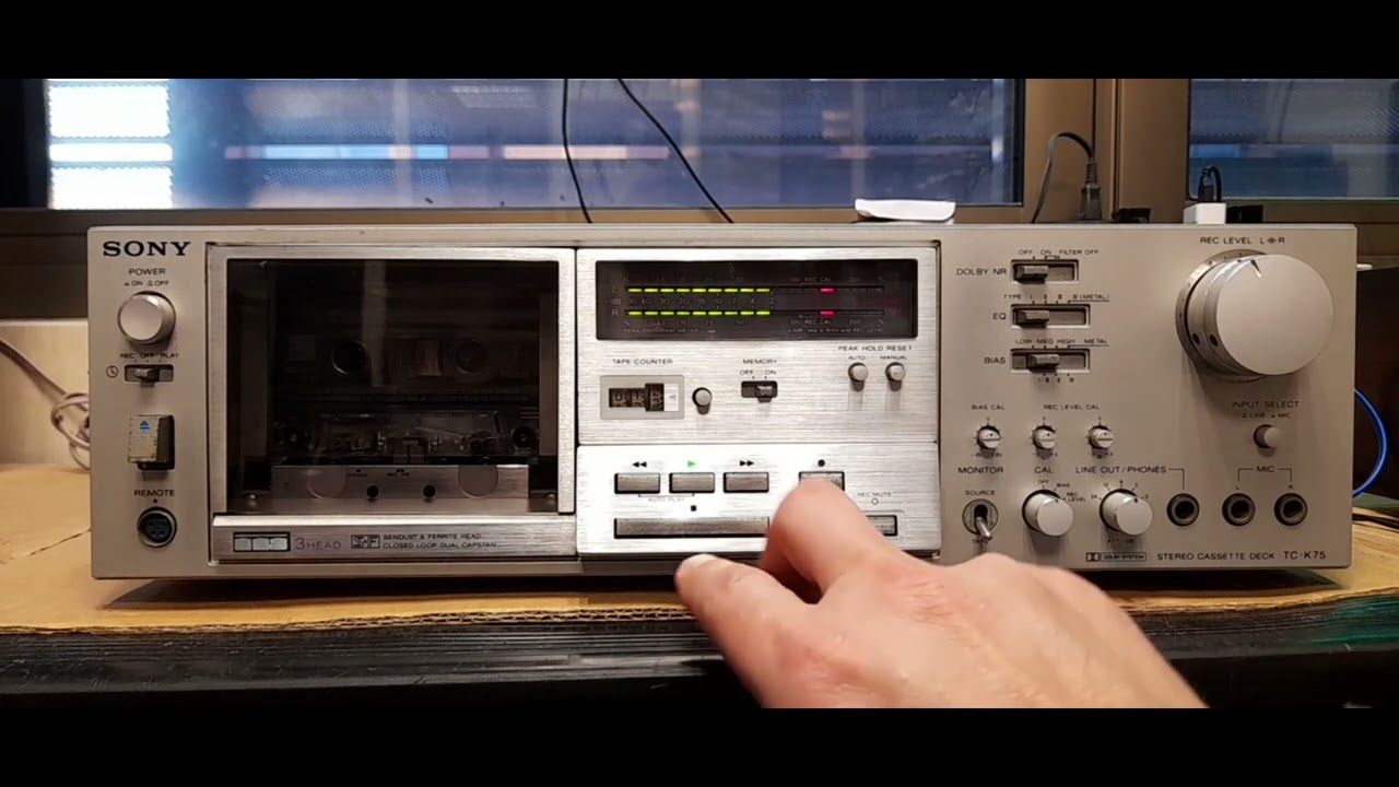 ラジオ・コンポ SONY 3HEAD TC-K75 Sony TC-K75 3 Head Cassette Deck