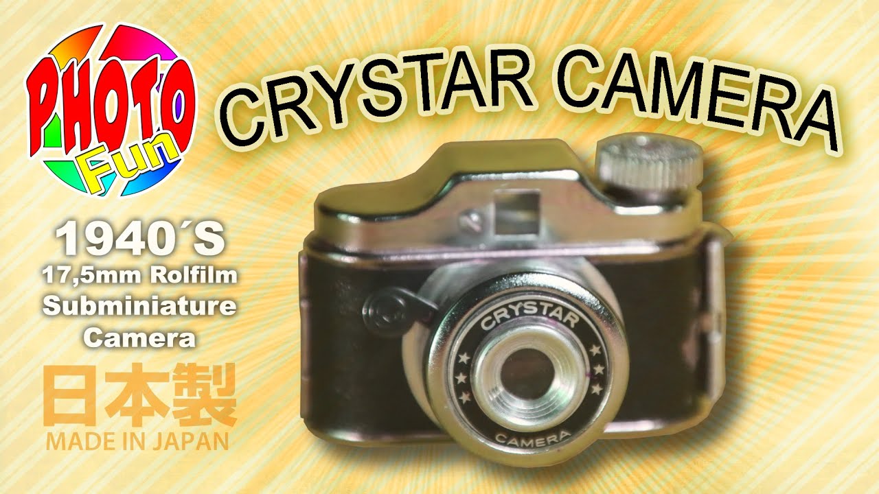 Crystar 1940´s Subminiature Camera with a 17,5mm rollfilm Made in