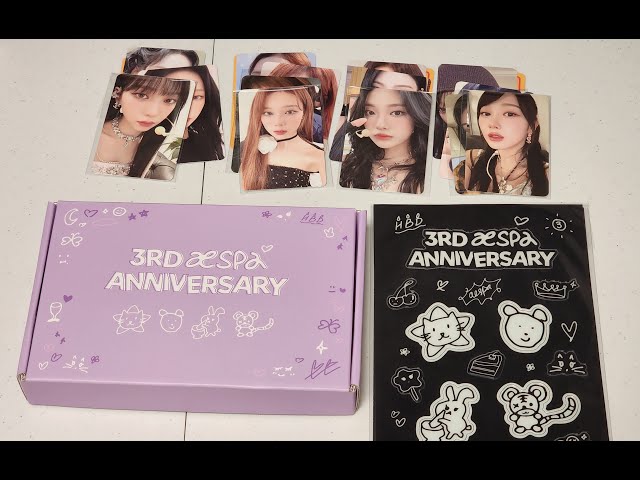 Unboxing] aespa 3rd Anniversary - YouTube