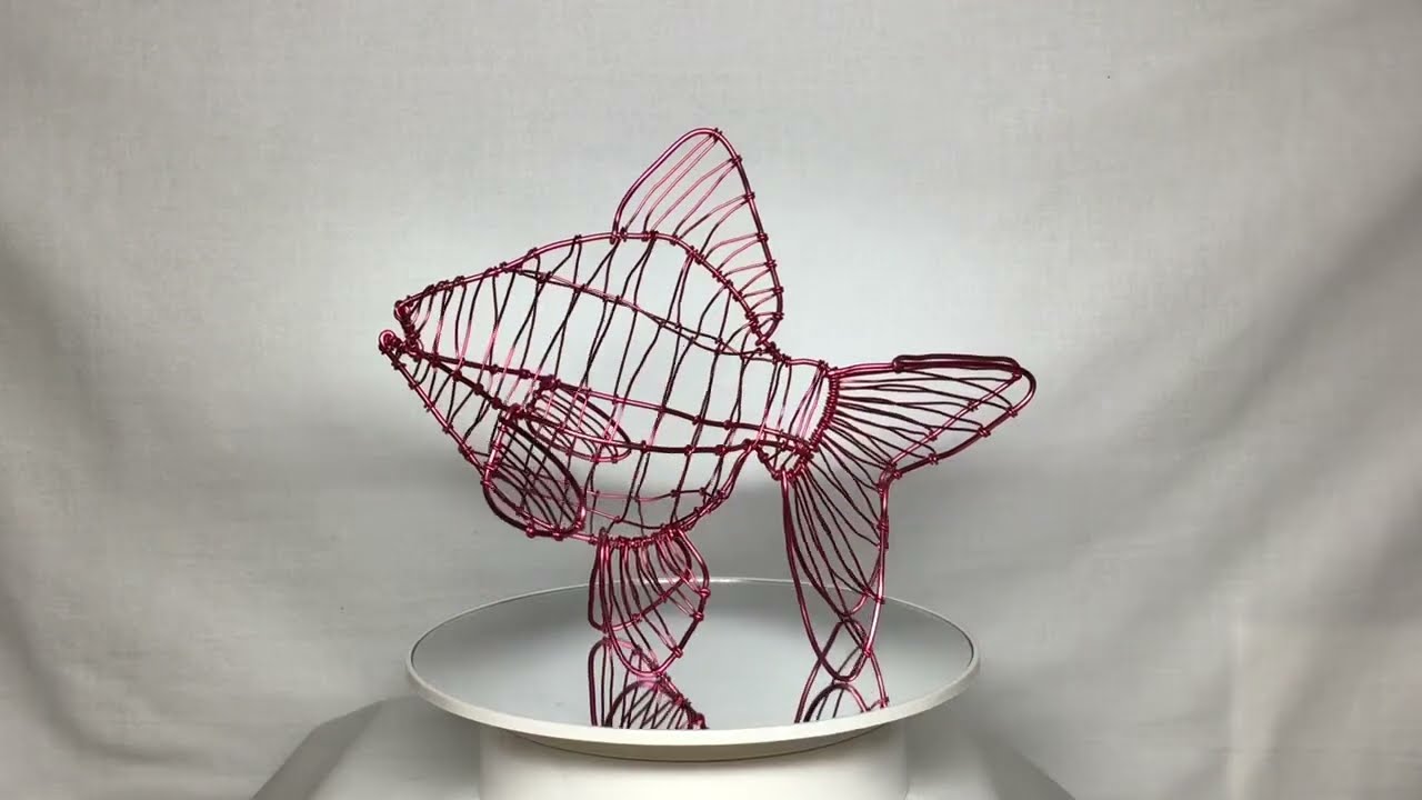 ワイヤークラフト】フレーム・リュウキン【立体 魚】 - さかなで本舗