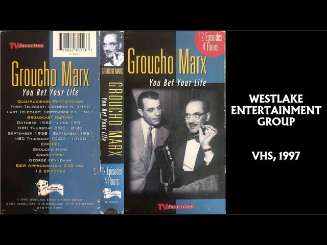 GROUCHO MARX - YOU BET YOUR LIFE (Westlake Entertainment, VHSRip