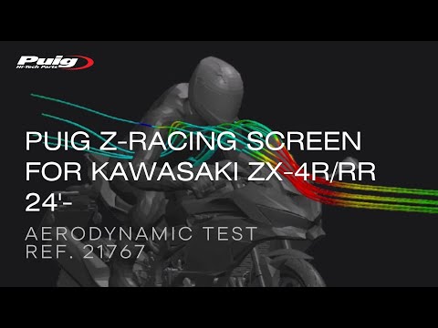 REF.21767 - Z-RACING SCREEN FOR KAWASAKI ZX-4R/RR NINJA 24'- - YouTube