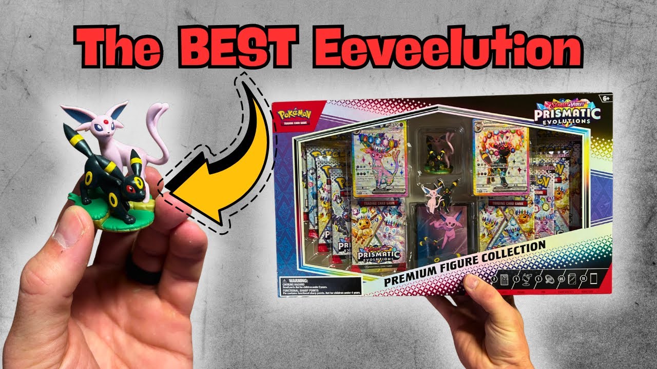 Opening the PREMIUM Prismatic Evolutions Figure Collection Box