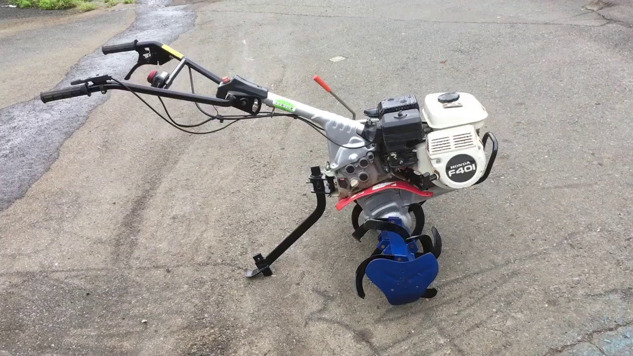 ホンダ パンチ 4馬力 耕運機 F401 使ってみました - YouTube