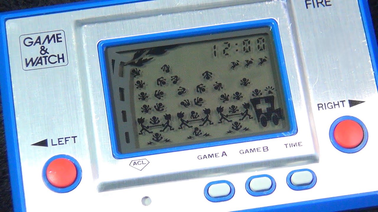 ゲームウォッチ】任天堂 ファイア シルバーシリーズ ビル火災