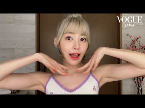 LE SSERAFIM サクラの潤うスキンケアと軽めのセルフメイク。| Beauty