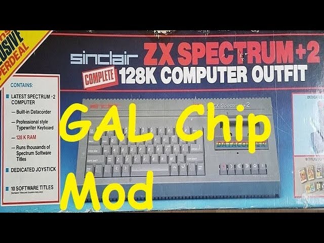 ZX Spectrum 128K +2 Grey. GAL chip modification and end of project