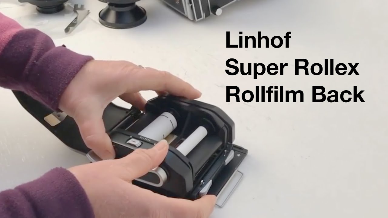 Super Rollex Rollfilm Back - how to insert the film - YouTube