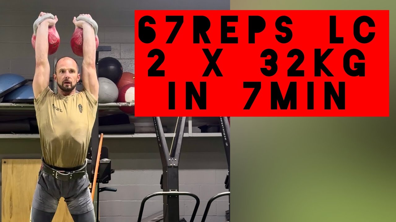 Kettlebell Sport Long Cycle | 2x32kg | 7 min TEST | 67 reps - YouTube
