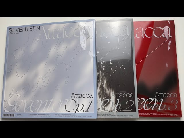 ♡Unboxing Seventeen 세븐틴 9th Mini Album Attacca (Op.1, Op.2