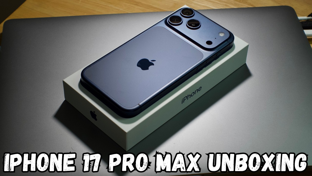 iPhone 17 Pro Max Unboxing | Deep Blue (1TB) - YouTube