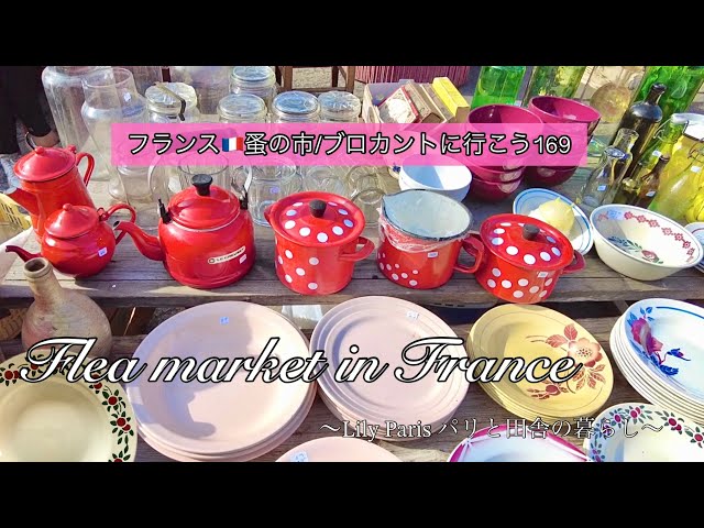 フランス🇫🇷蚤の市🌿夏空のアンティークサロン散策【後編】🌿心惹か