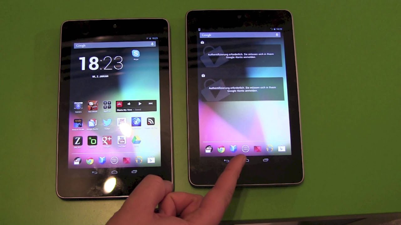 Google Nexus 7 Wifi vs Nexus 7 3G + Wifi comparison 2012 - YouTube