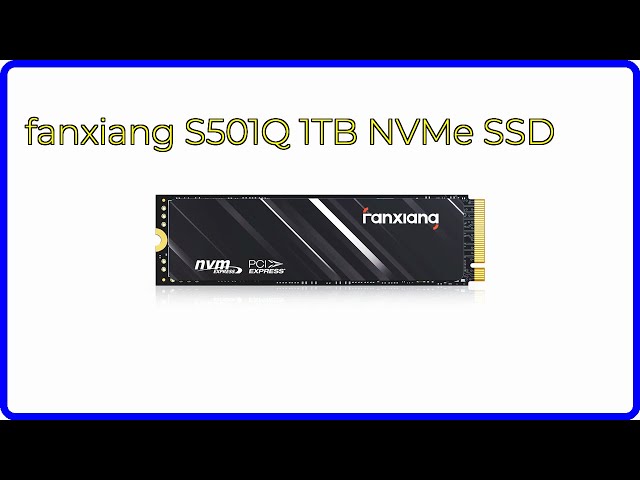 REVIEW (2026): fanxiang S501Q 1TB NVMe SSD. ESSENTIAL details