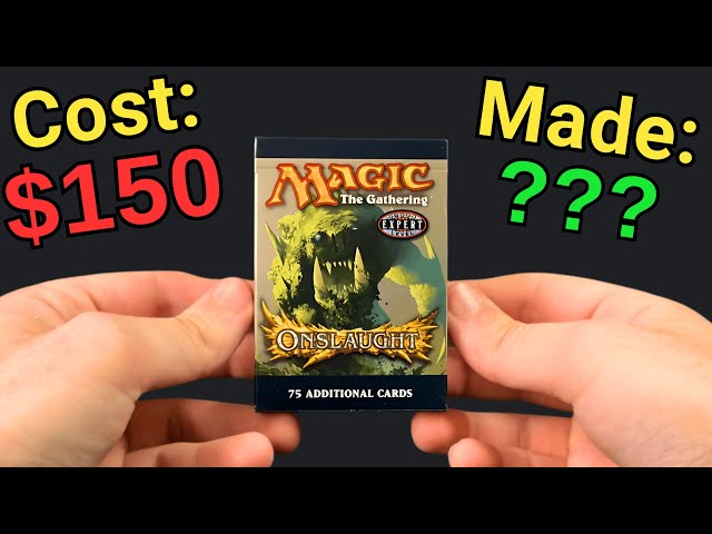 Opening an Onslaught Tournament Pack from 2002 - YouTube