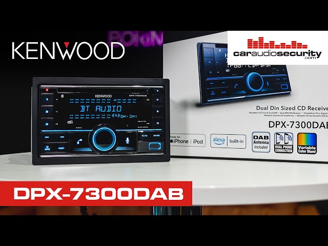Dual DIN Car Stereo with Bluetooth & DAB - Kenwood DPX-7300DAB