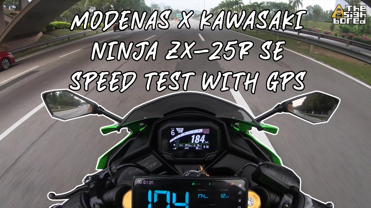 2023 Modenas x Kawasaki Ninja ZX-25R | Speed Test with GPS - YouTube