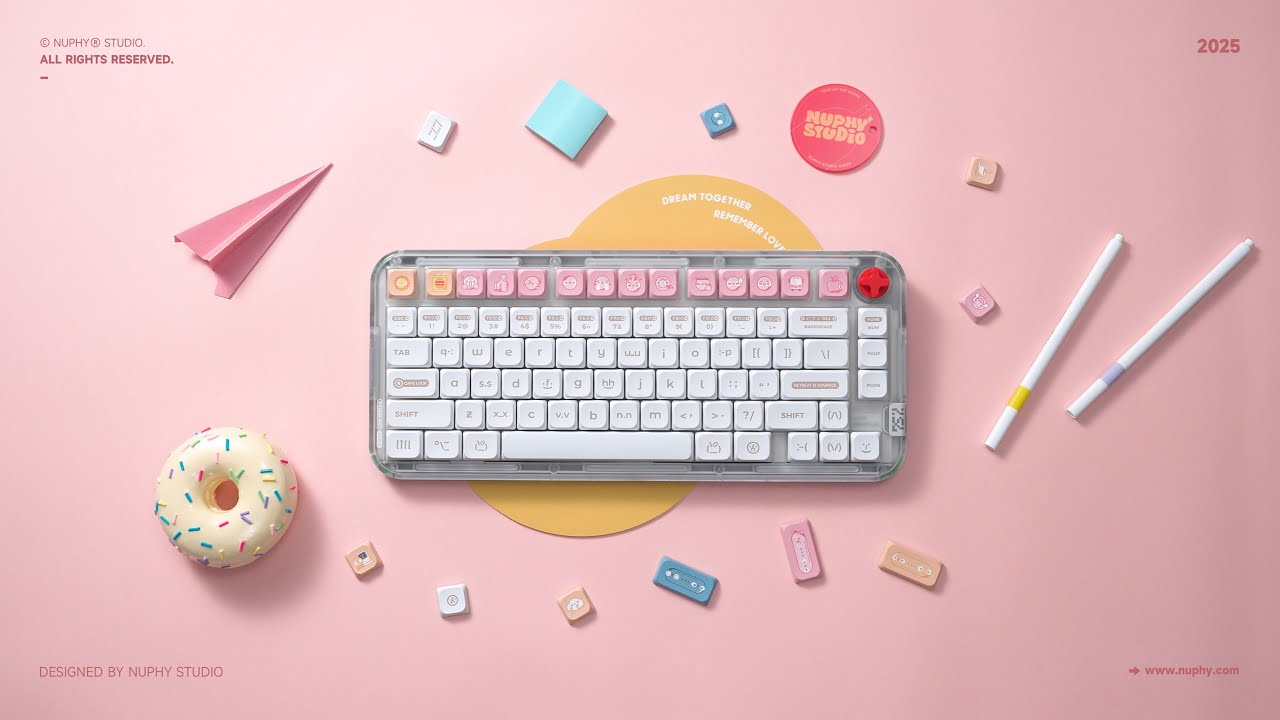 Kick75 | Numoji Keycaps & Blush Switch, Say Goodbye to Clicky Keys