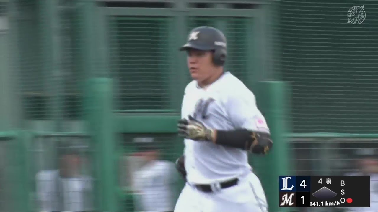 ファーム】打った瞬間!! マリーンズ・村山亮介 レフトへのソロ