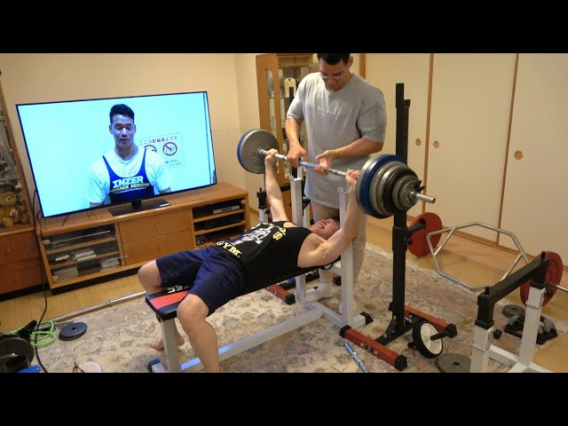 115kg⁉】芳賀セブンの指導でベンチプレスMAX更新にチャレンジしました