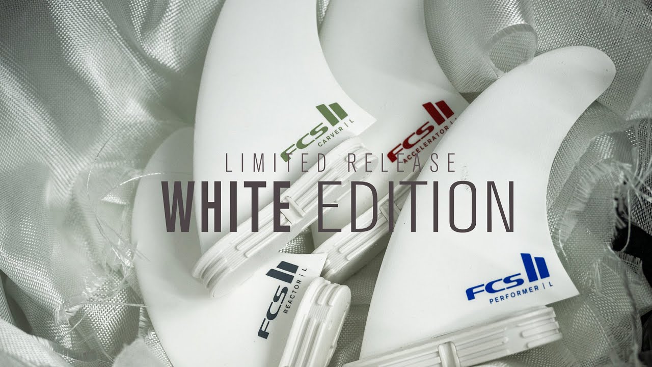 FCS II Accelerator White Edition Tri Fin Set - FCS JAPAN
