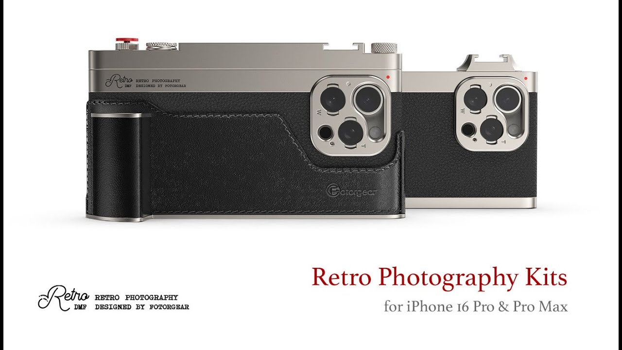 見た目完全にカメラ！ iPhone 16 Proをレトロなカメラにするケース