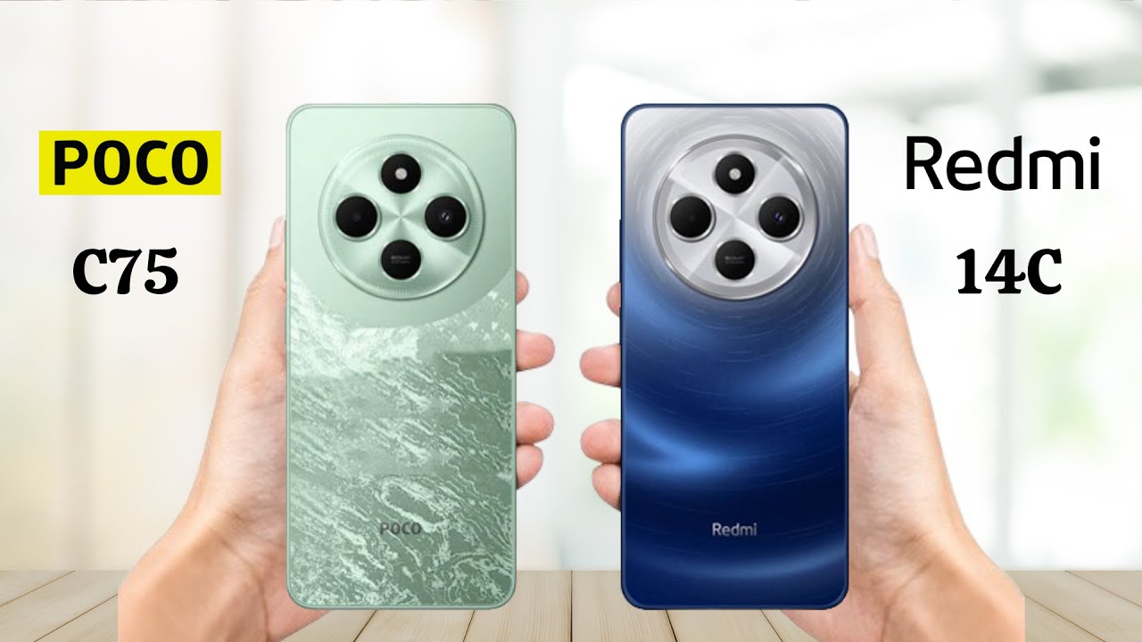 未使用近い Xiaomi POCO C75（中国版：Redmi 14C）64GB Poco C75 Vs