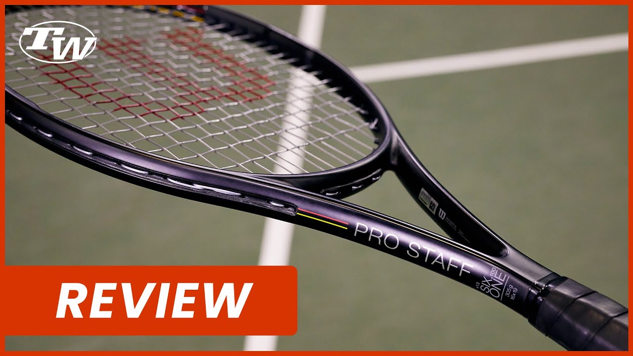 Wilson Pro Staff Six.One 100 v13 Tennis Racquet Review 🖤 - YouTube