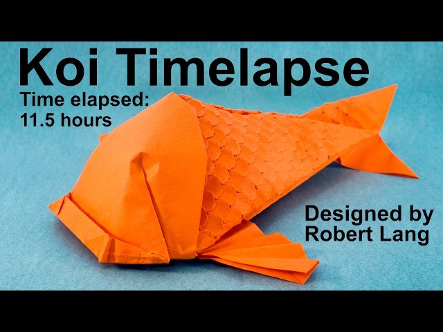 Origami Koi Fish With 400 Scales Timelapse (Robert Lang) - YouTube
