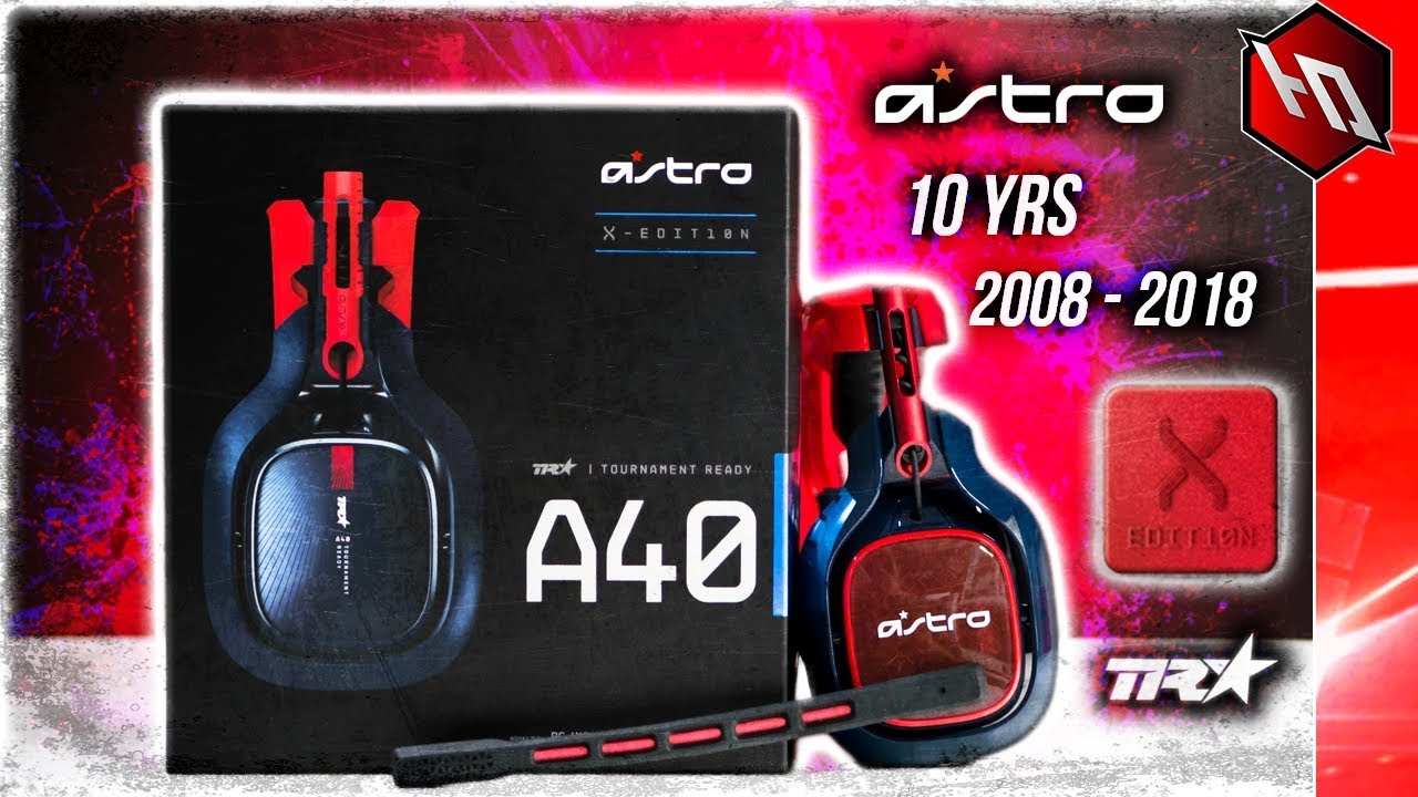 Astro A40 TR X-EDITION + Red Mod Kit Unboxing - YouTube