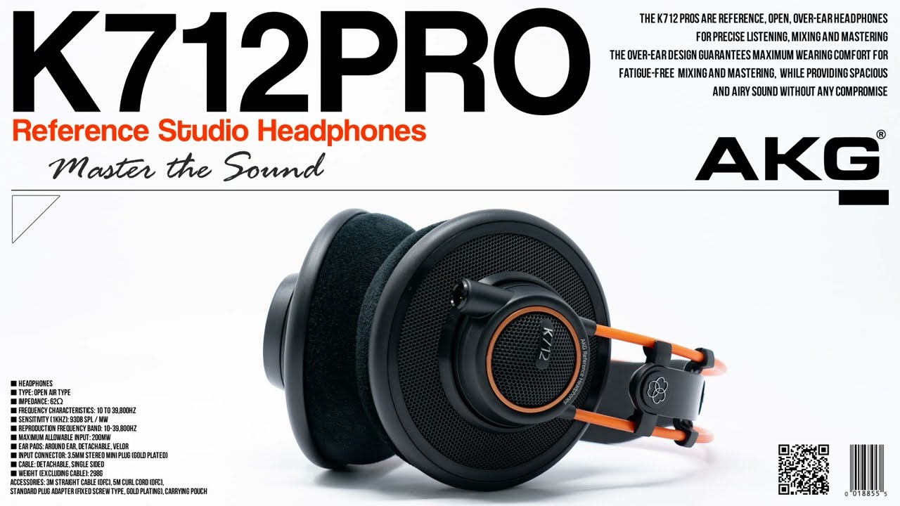 K712PRO open monitor headphones / AKG - YouTube